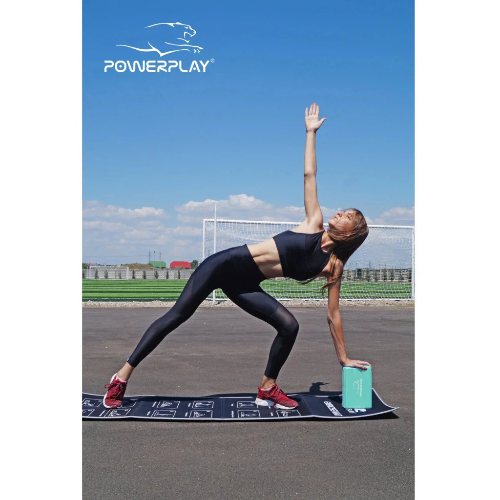 Блок для йоги PowerPlay 4006 Yoga Brick М'ятний (PP_4006_Mint_Yoga_Brick) - зображення 9