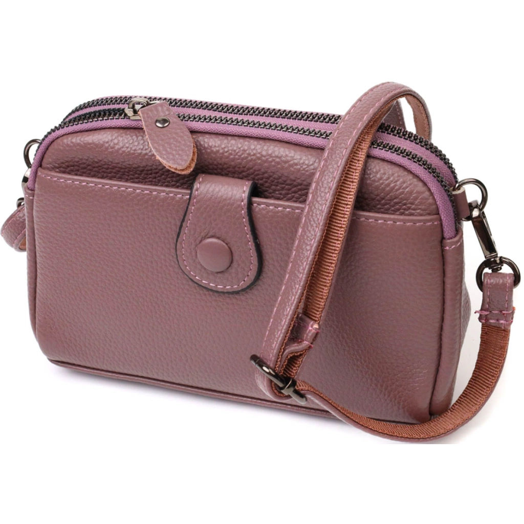 Сумка Vintage З натуральної шкіри Пудрова (22126) - зображення 1