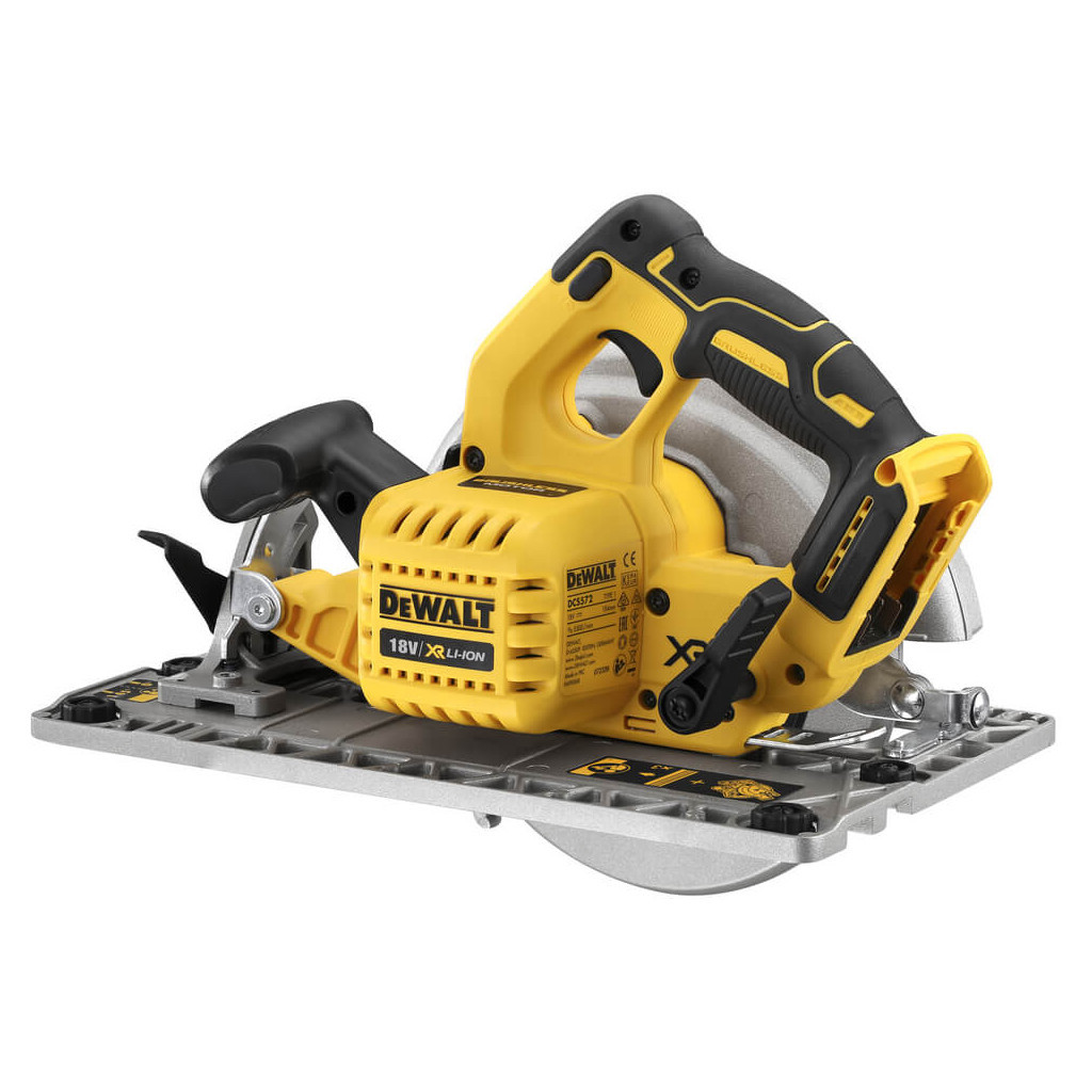 Дискова пила DeWALT 18В XR Li-Ion, диск 184х16 мм, 3.6 кг, TSTAK (без АКБ та ЗП) (DCS572NT) - изображение 3