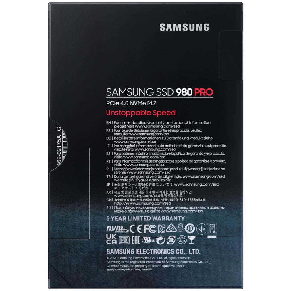 Накопичувач SSD M.2 2280 500GB 980 PRO Samsung (MZ-V8P500BW) - зображення 6
