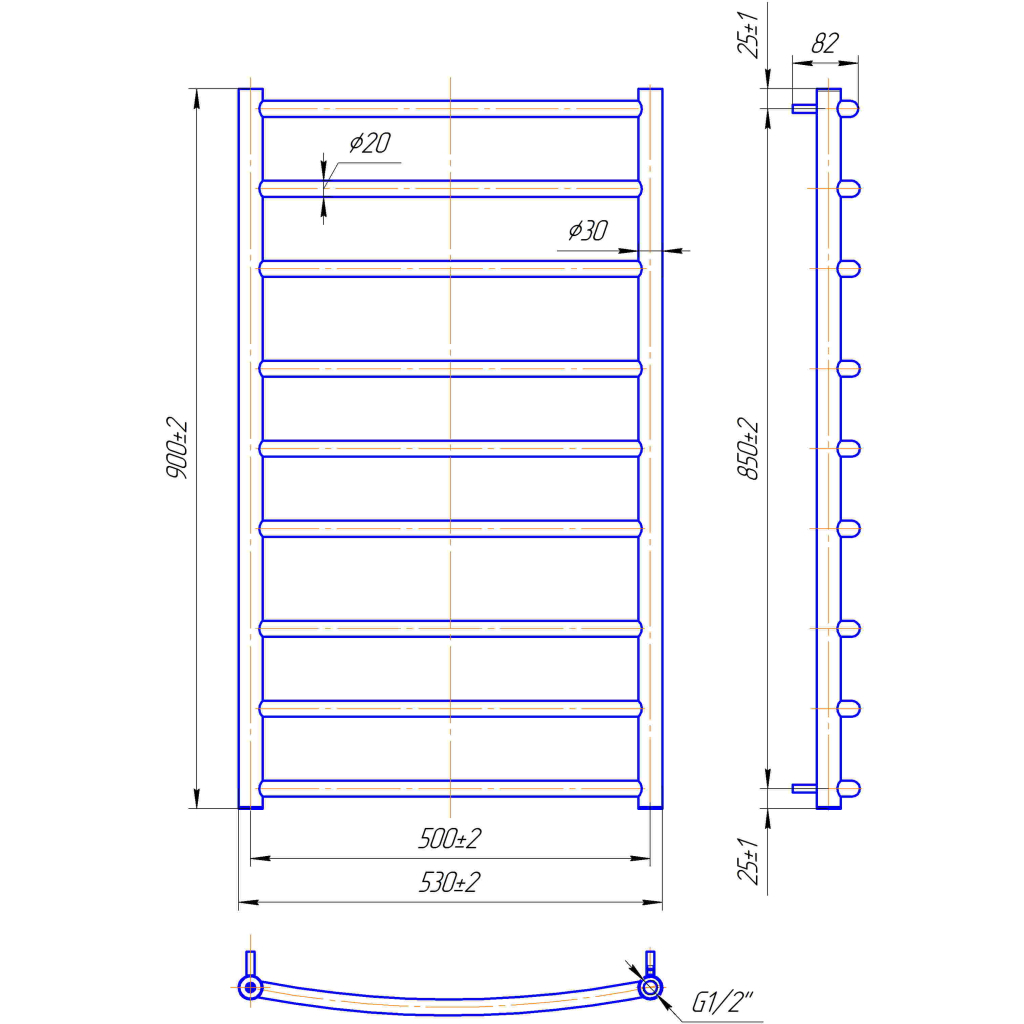 Сушарка для рушників MARIO Класік (1.1.0109.01.P) - зображення 5