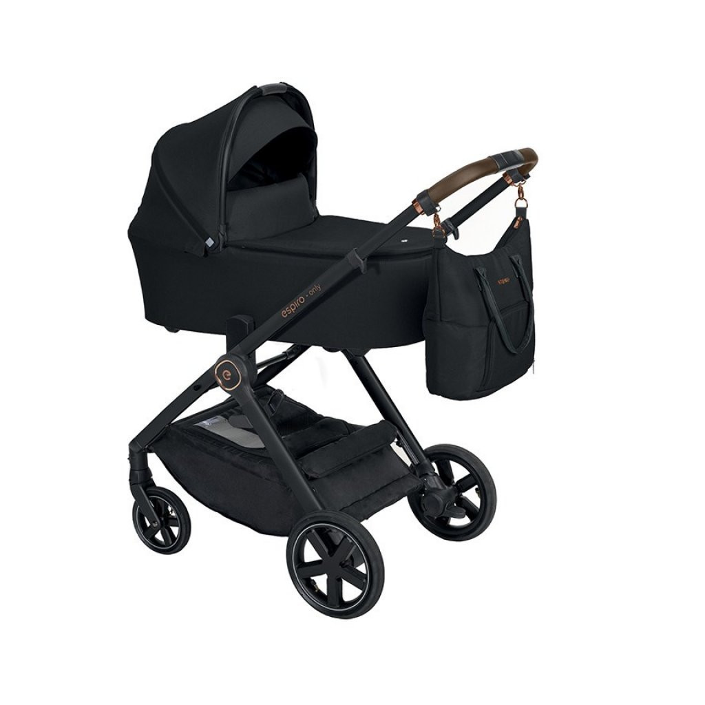 Коляска Espiro 2 в 1 Only New 110 Black Space чорна рама (5906724204234) - зображення 2