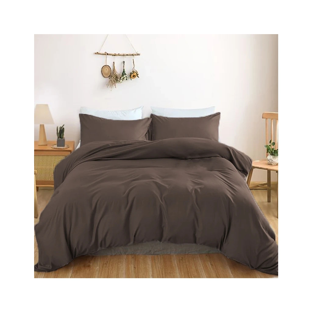 Постільна білизна MirSon Light brown Варена бавовна 200х220 (2200007885282) - зображення 1