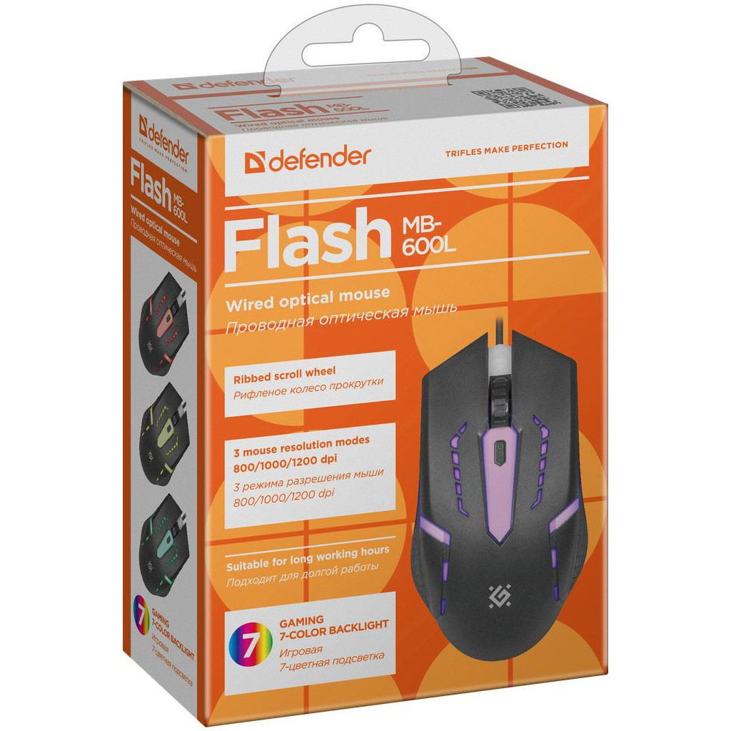 Мишка Defender Flash MB-600L Black (52600) - зображення 7