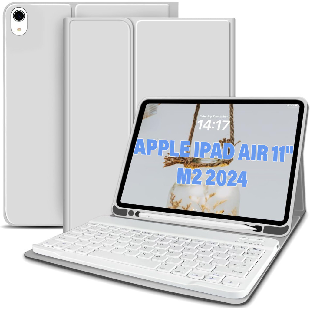 Чохол до планшета BeCover Keyboard Apple iPad Air 11" M2/M3 (2024/2025) Gray (711396) - зображення 1