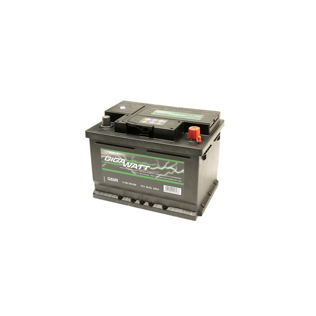 Акумулятор автомобільний GigaWatt 60А (0185756009) - зображення 2
