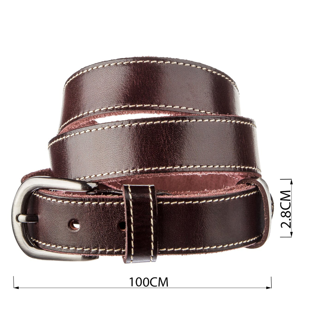 Ремінь Vintage Унісекс Темно-коричневий (20125) - зображення 3