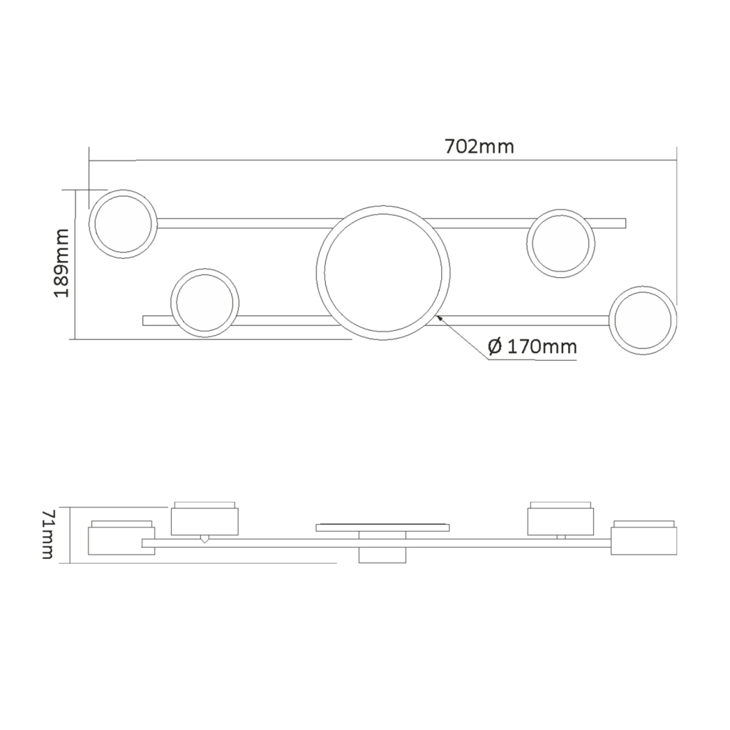 Світильник Videx під лампу 4xGX53 (VL-SPF21B-WB) - зображення 3