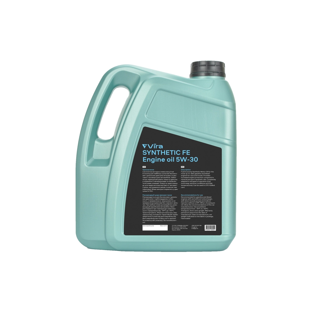 Моторна олива VIRA Synthetic FE 5W-30 4 л (VI0267) - зображення 2