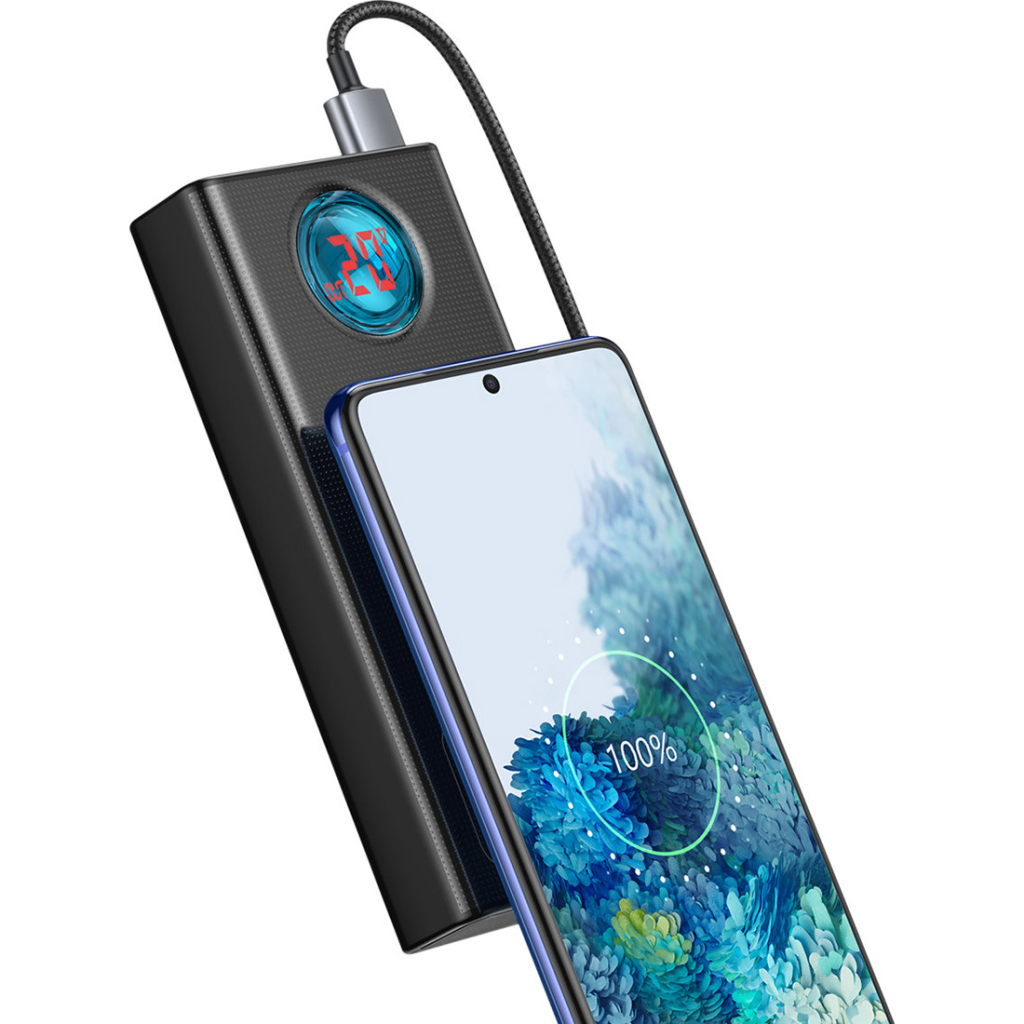 Батарея універсальна Baseus Amblight 30000mAh PD3.0/65W, QC3.0, Type-C, 4*USB (PPLG000101) - зображення 7