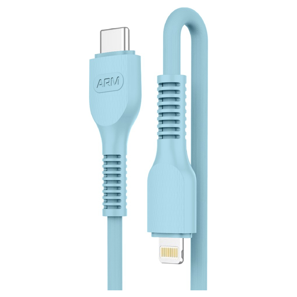 Дата кабель USB-C to Lightning 1.0m AR88 3A Blue Armorstandart (ARM65288) - зображення 1