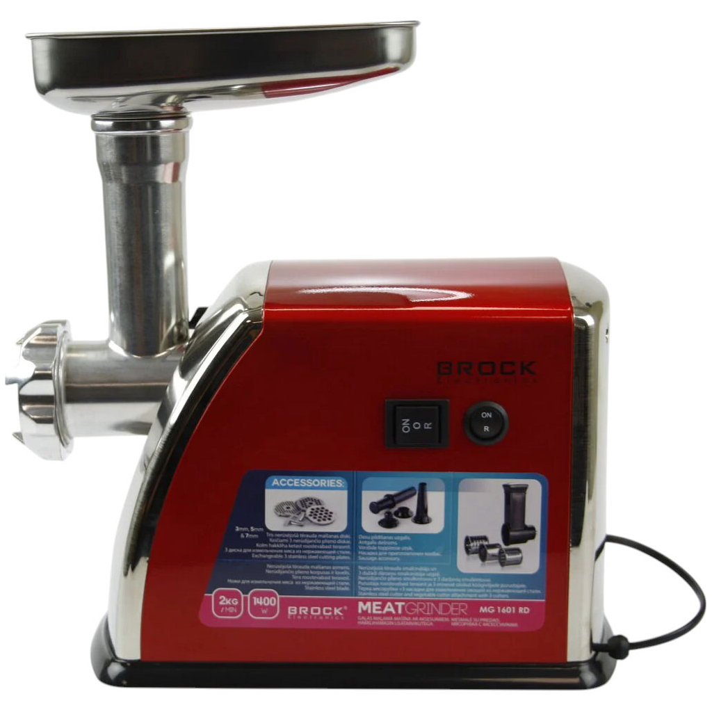 М'ясорубка Brock MG 1601 RD - зображення 3
