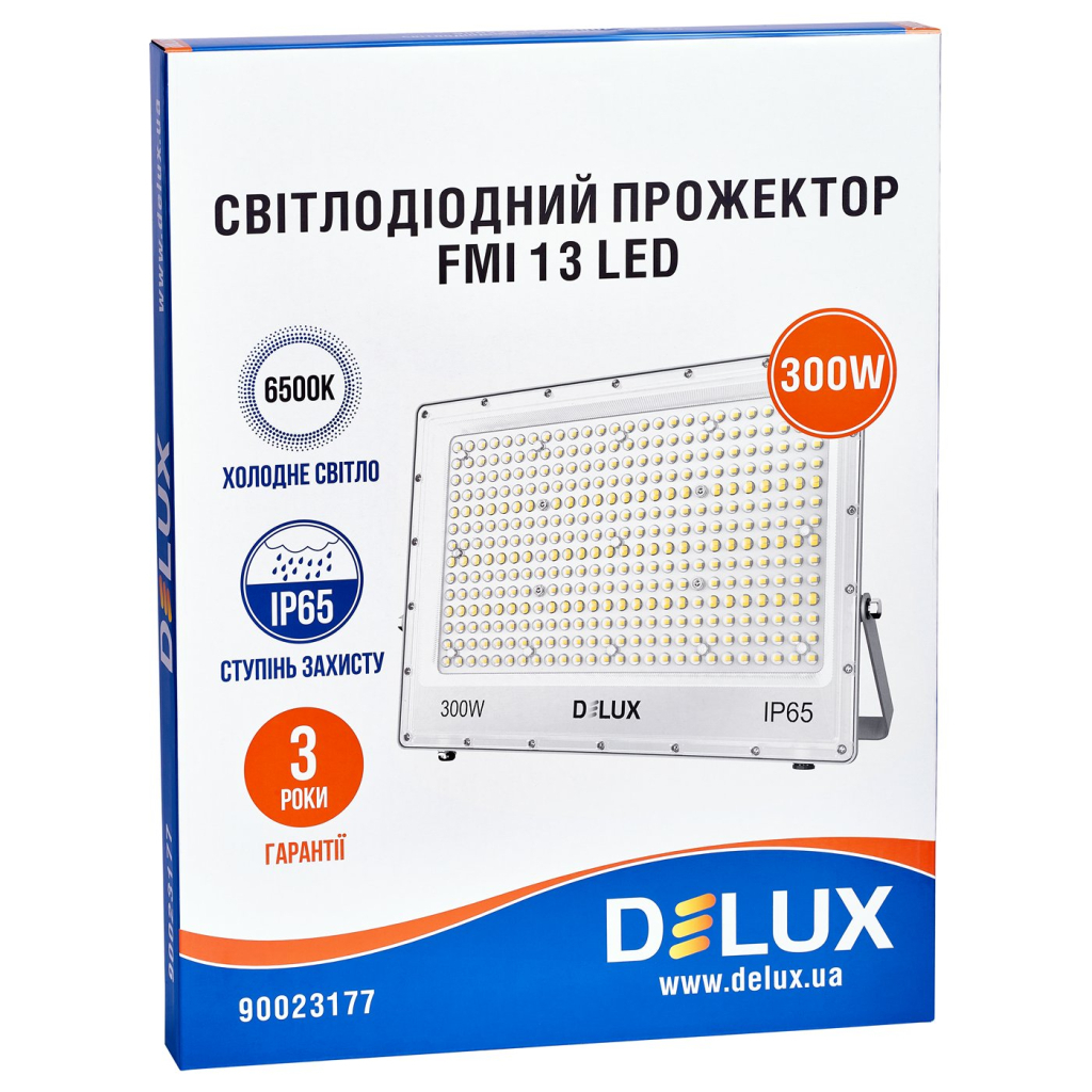 Прожектор Delux FMI 13 LED 300Вт 6500K IP65 (90023177) - зображення 3