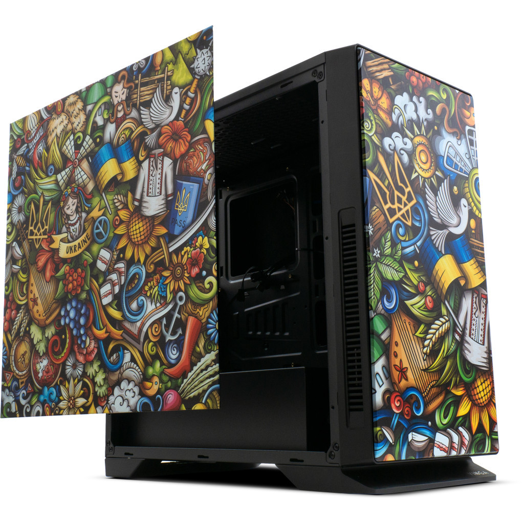 Корпус Vinga Black Widow Ukraine Free (01230011784) - зображення 2