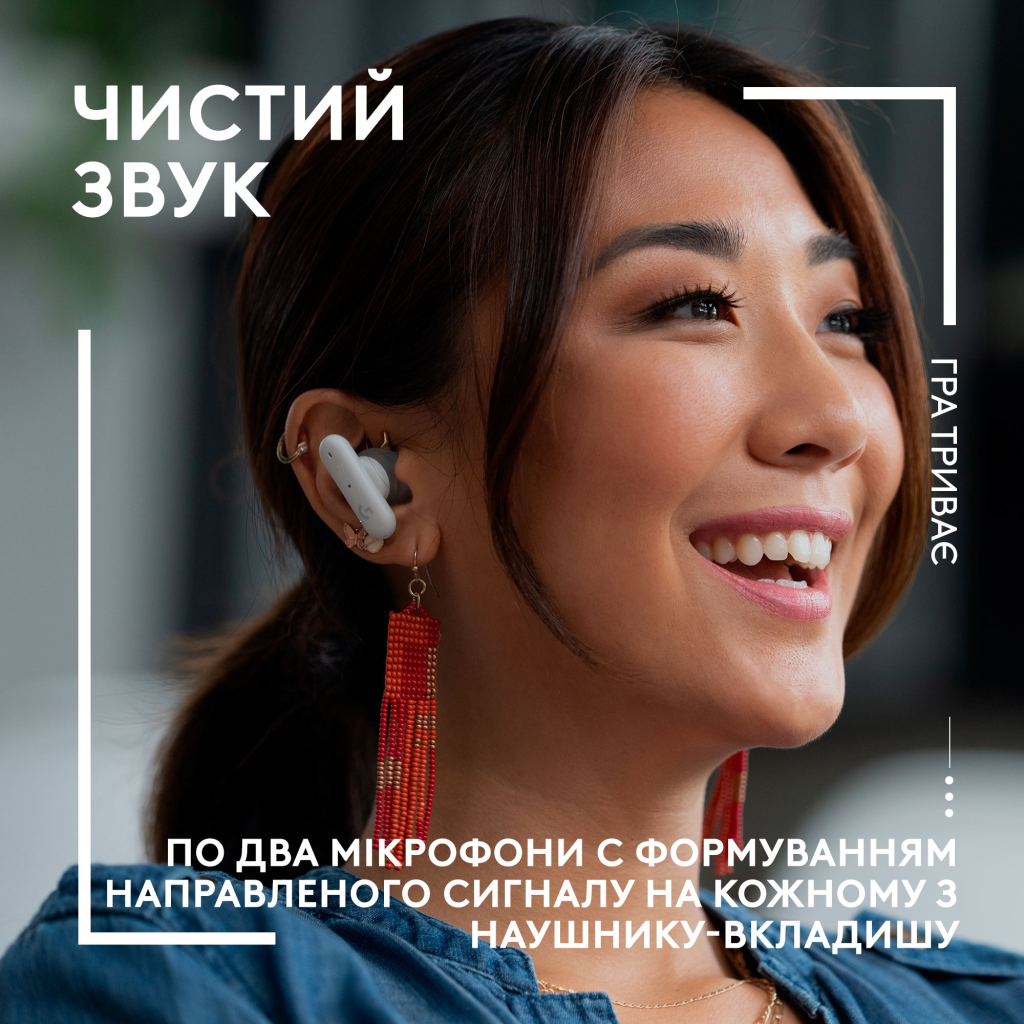 Навушники Logitech FITS True Wireless Gaming Earbuds White (985-001183) - зображення 5
