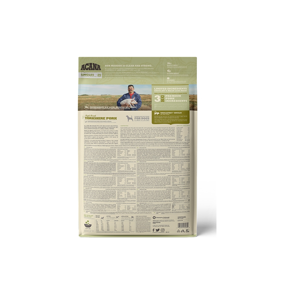 Сухий корм для собак ACANA Yorkshire Pork 6 кг (0064992572600) - зображення 3