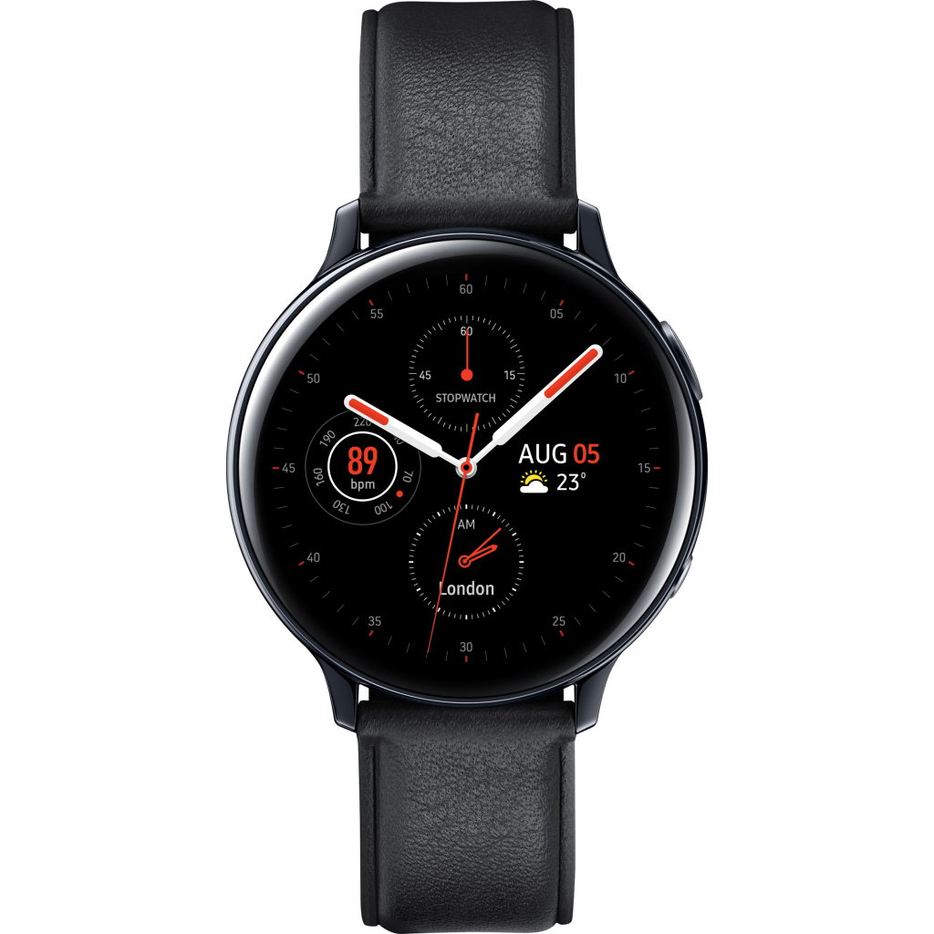 Смарт-годинник Samsung SM-R820S/4 (Galaxy Watch Active2 44mm SS) Black (SM-R820NSKASEK) - зображення 1