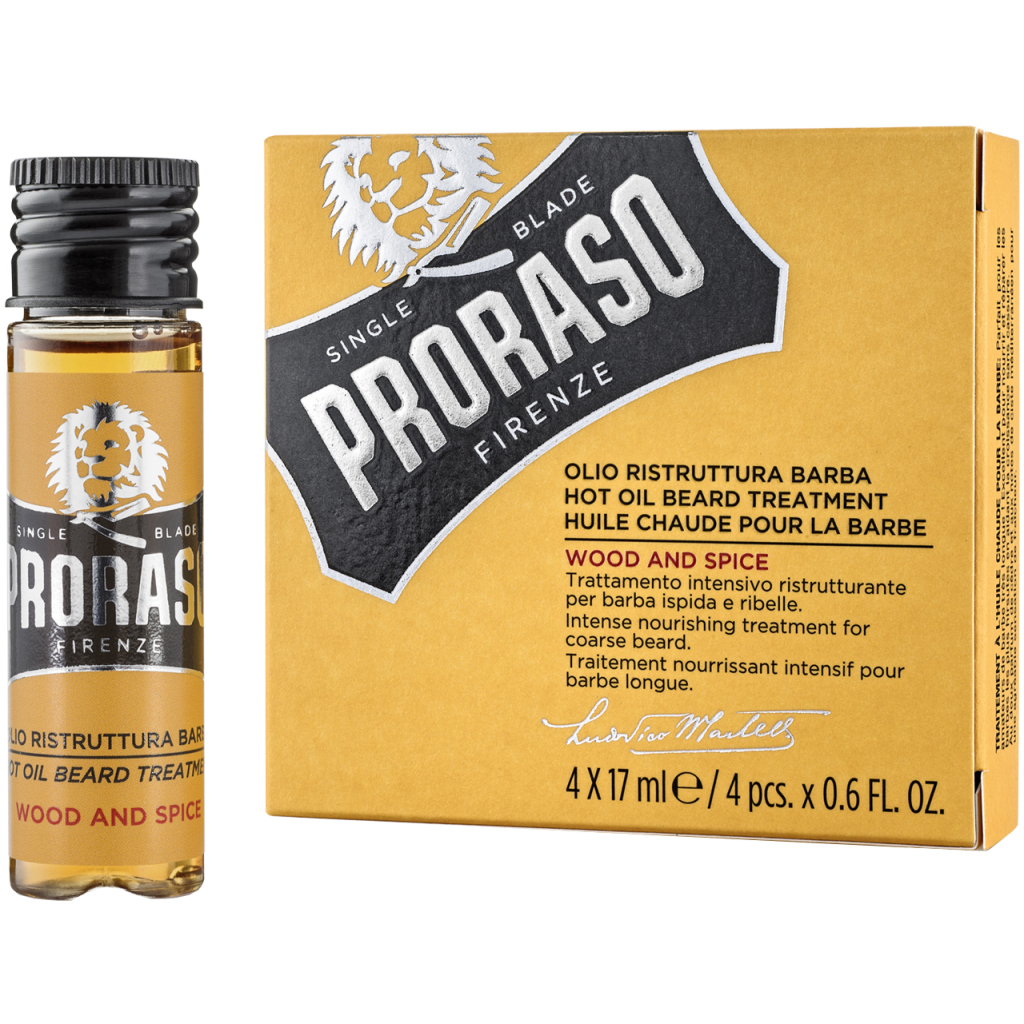 Олія для догляду за бородою Proraso Wood & Spice розігріваюча 4 x 17 мл (8004395001798) - зображення 1
