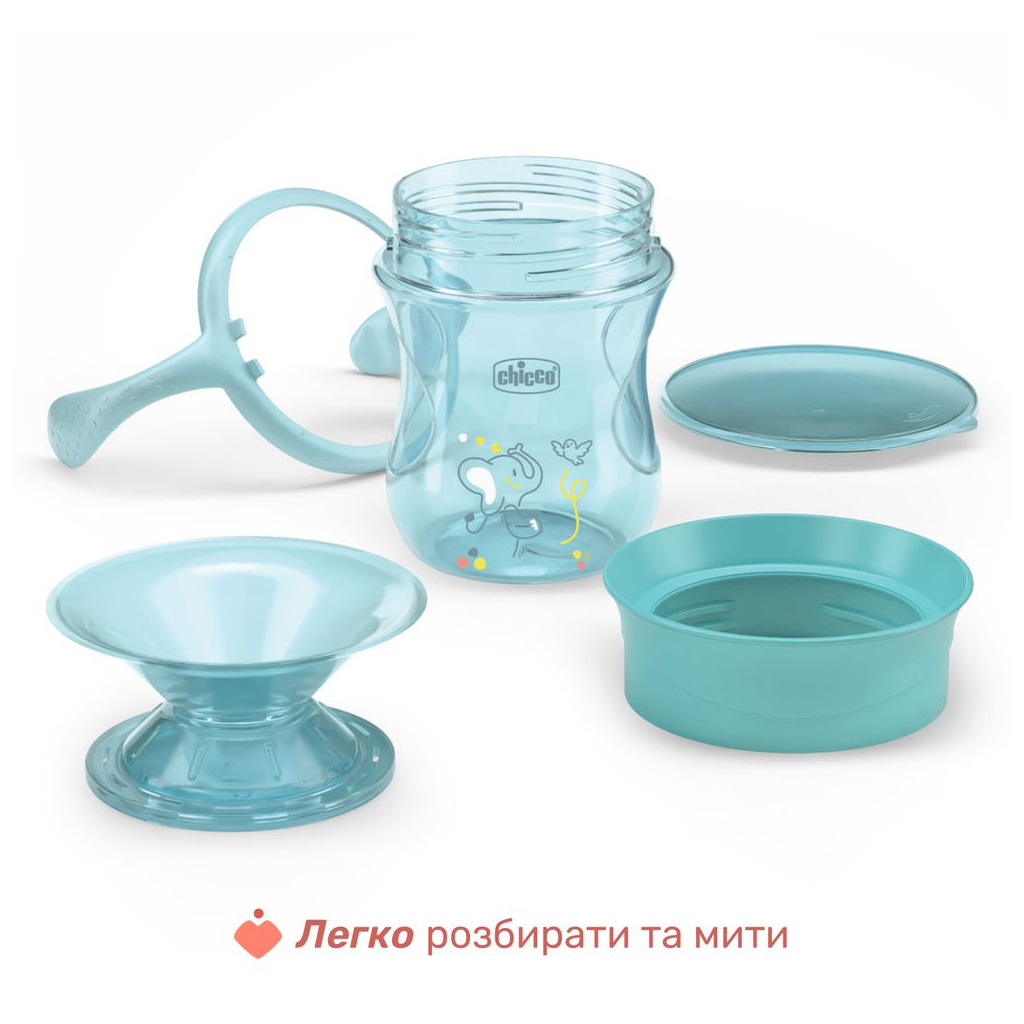 Поїльник-непроливайка Chicco Perfect Cup 200 мл. від 12 місяців (блакитна) (06951.25) - зображення 4