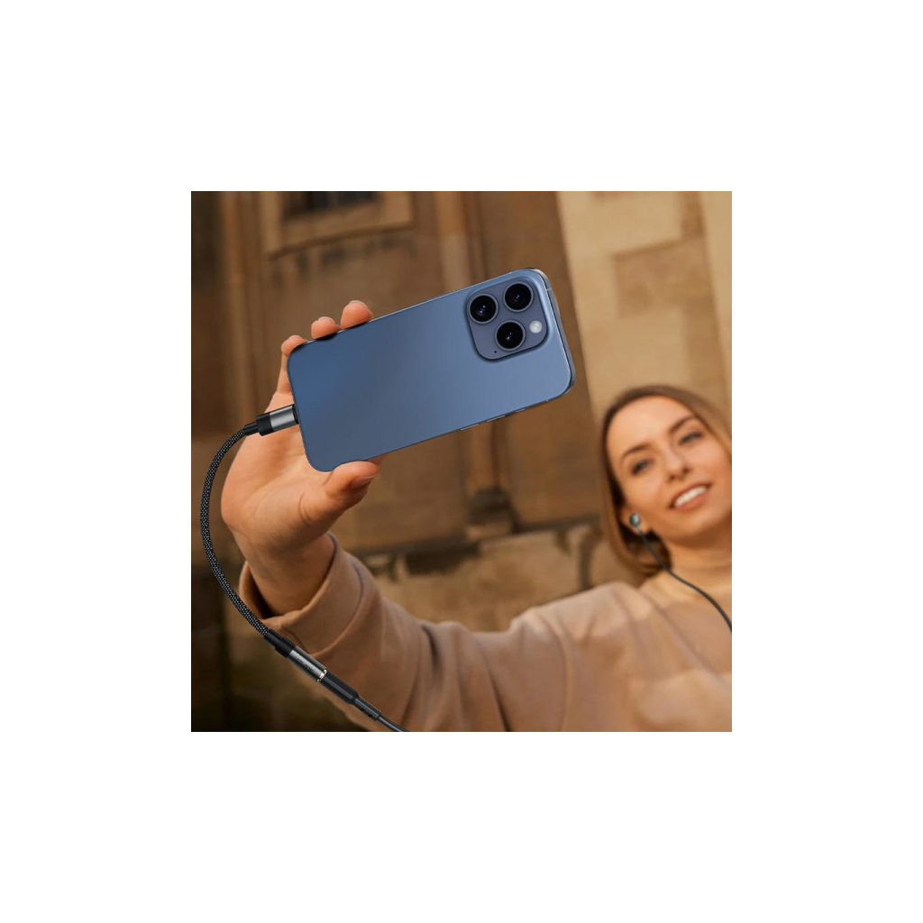 Перехідник USB-C to 3.5mm F 0.15m DAC audio black Acefast (6974316285281) - picture 5