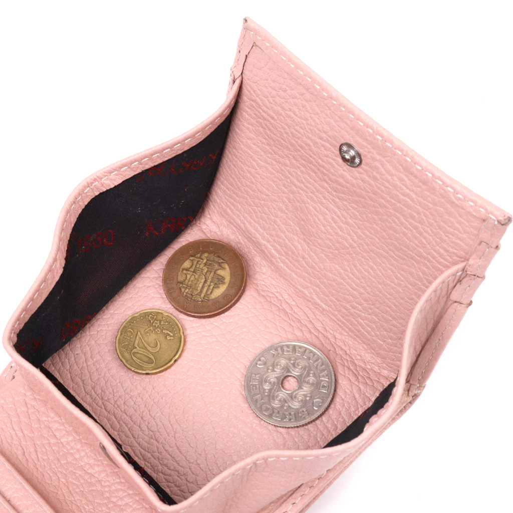 Гаманець Karya Шкіряний Пудровий (21375) - зображення 7