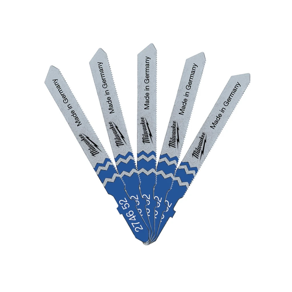 Полотно Milwaukee для лобзика T118G 50мм/крок зуба 0,7мм, 5шт, універсальні (4932274652) - зображення 1