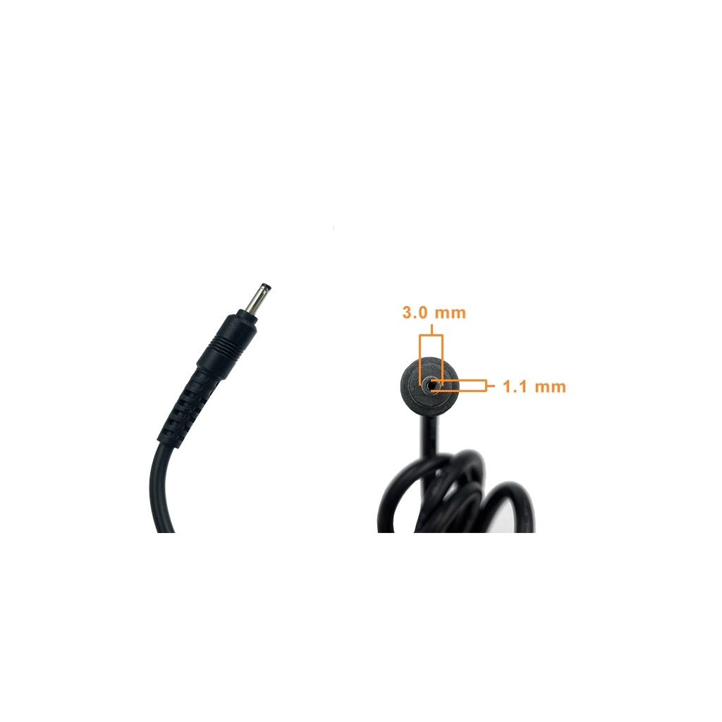 Блок живлення до ноутбуку AlSoft Acer 45W 19V, 2.37A, 3.0/1.1 (A40359) - зображення 3