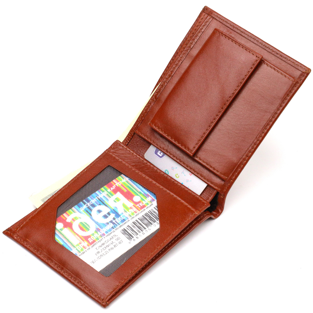 Гаманець Canpellini З натуральної шкіри Коричневий (21762) - зображення 5