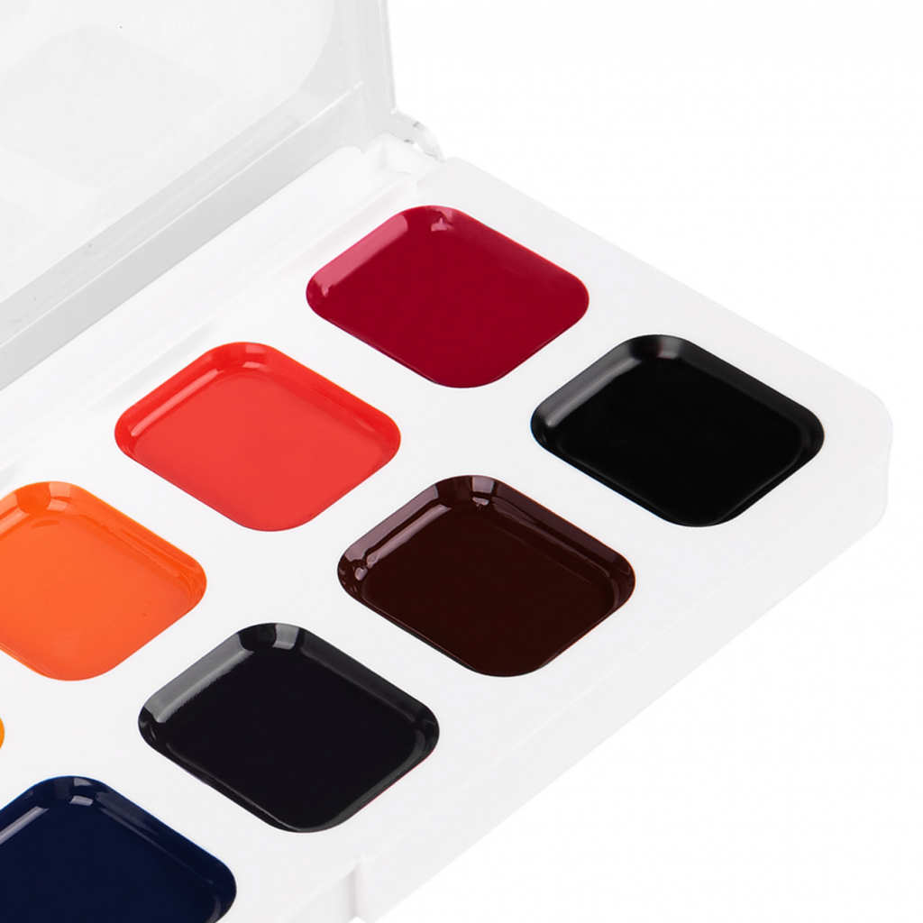 Акварельні фарби Yes Pusheen 12 кольорів медові б/п (110275) - picture 4