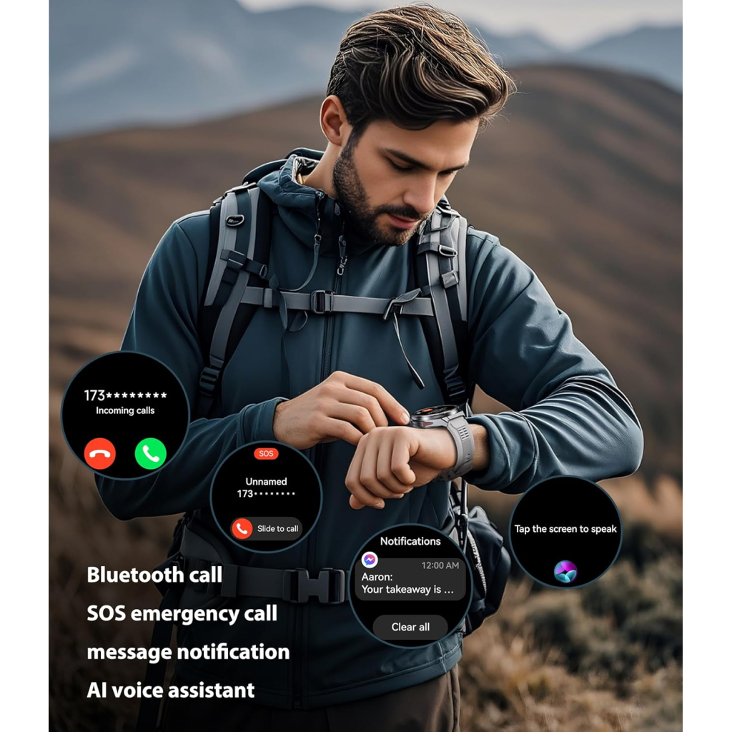 Смарт-годинник OUKITEL BT12 Grey (6931940789585) - зображення 6