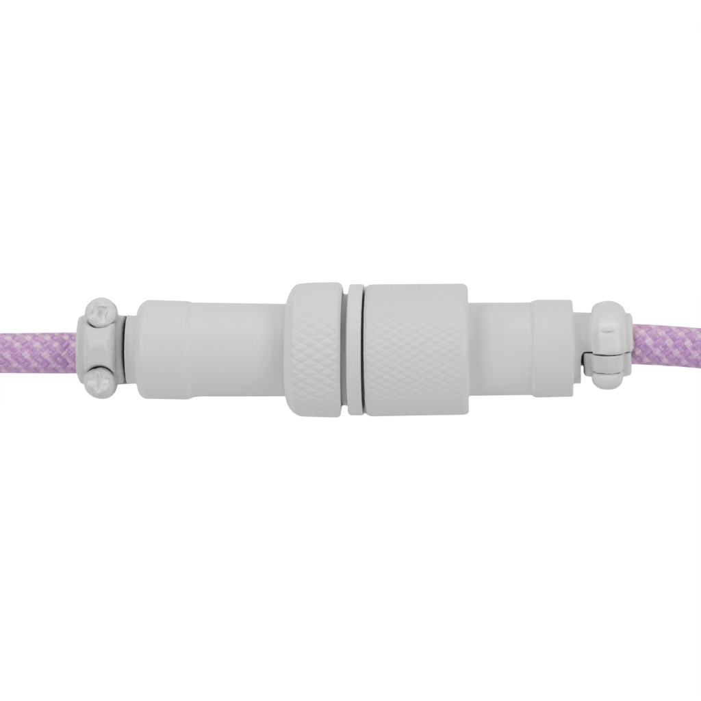 Дата кабель USB-C + USB A to USB-C 1.36m Coiled Aviator purple Keychron (CAB17_KEYCHRON) - зображення 4
