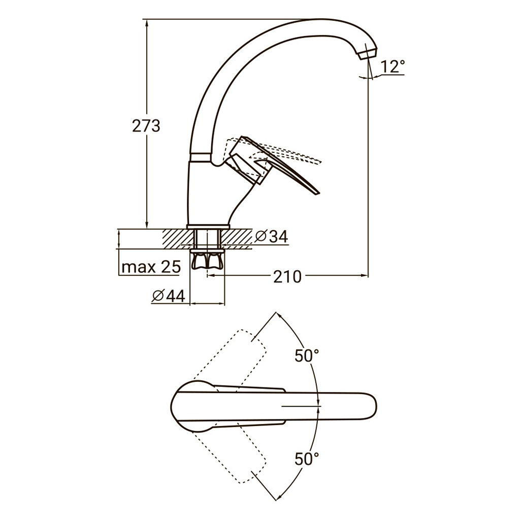 Змішувач AQUATICA ML-4B441C - зображення 4