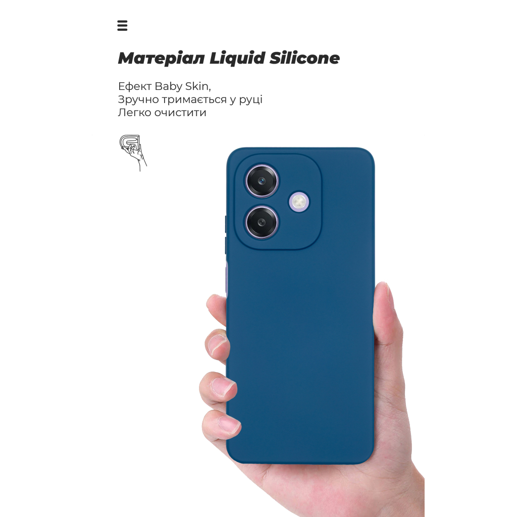 Чохол до мобільного телефона Armorstandart ICON OPPO A3 4G / A3x 4G / A40m 4G Camera cover Dark Blue (ARM89238) - зображення 7