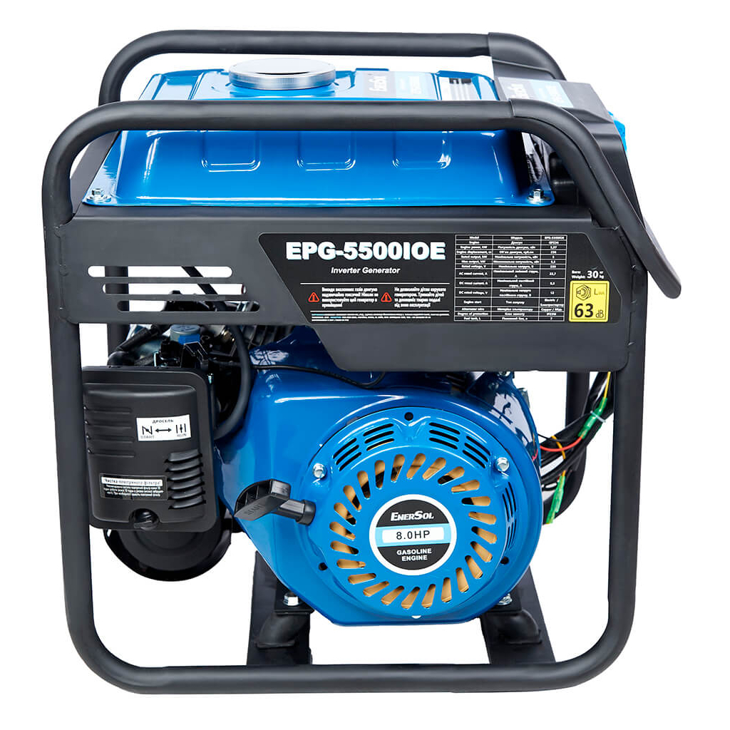 Генератор Enersol інверторний, 5.5kW, двигун. GP236, електростартер (EPG-5500IOE) - зображення 6