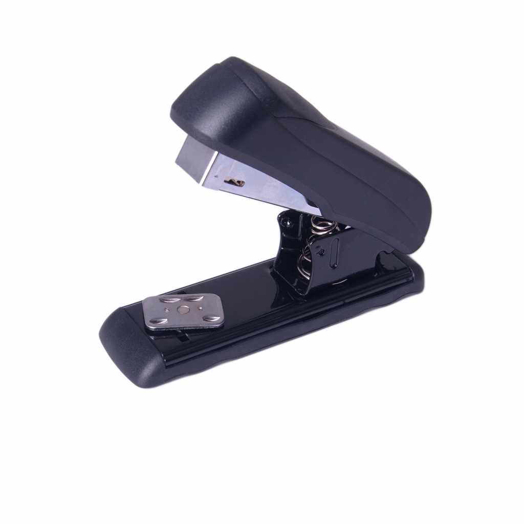 Степлер Buromax металевий, 20 арк., скоби №24; 26, 110х34х53 мм, чорний (BM.4225-01) - зображення 2