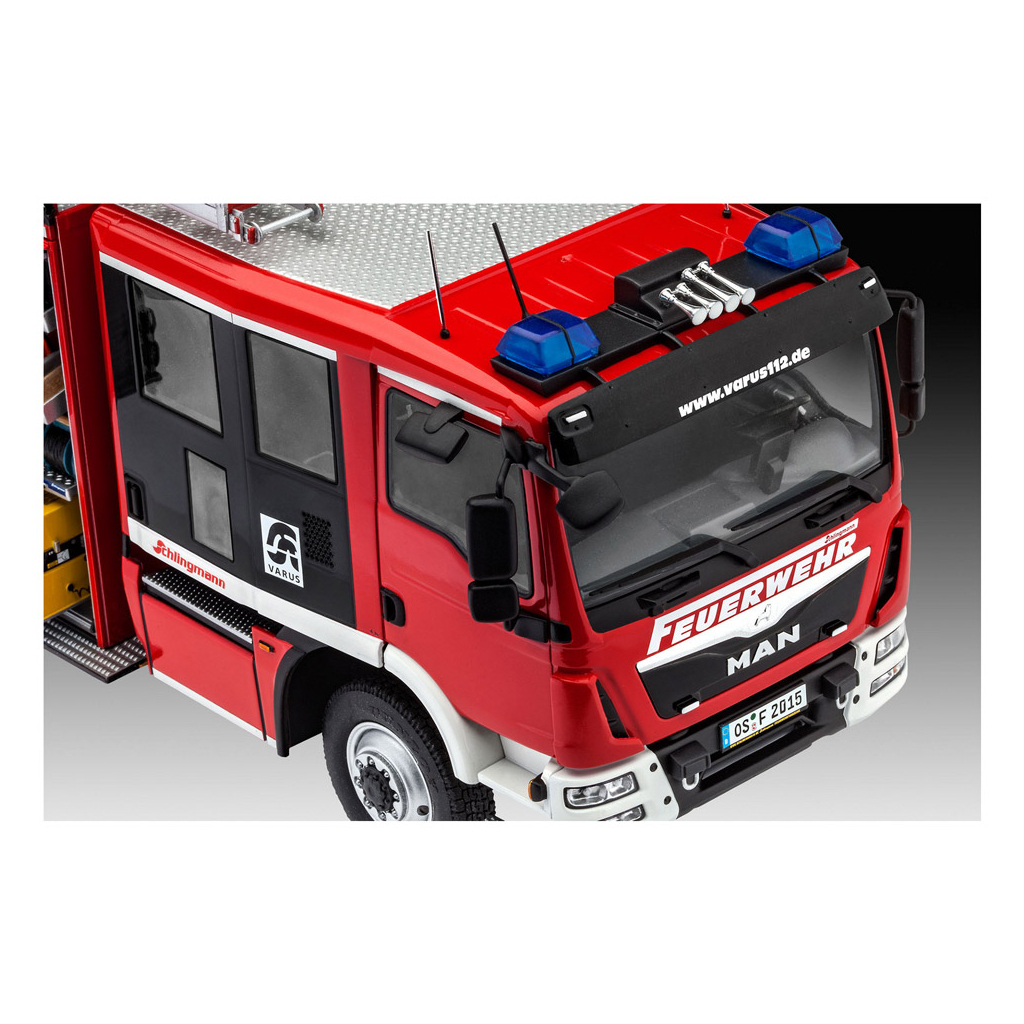 Збірна модель Revell Пожежна машина VARUS 4x4 рівень 4 масштаб 1:24 (RVL-07452) - зображення 7