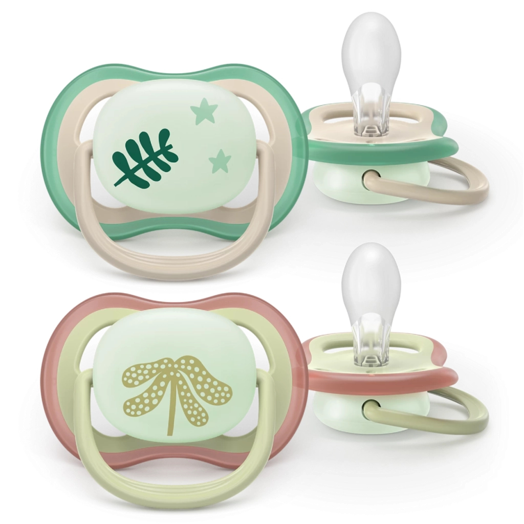 Пустушка Philips AVENT Ultra Air Нічна 6-18 місяців 2 шт (SCF376/31) - изображение 1