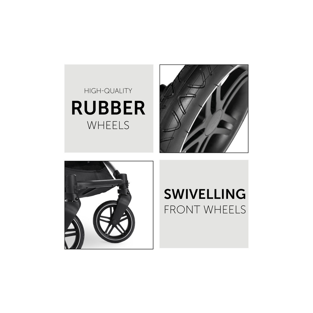 Коляска Hauck 2 в 1 Vision X Set (Melange Grey) (16525-6) - зображення 5