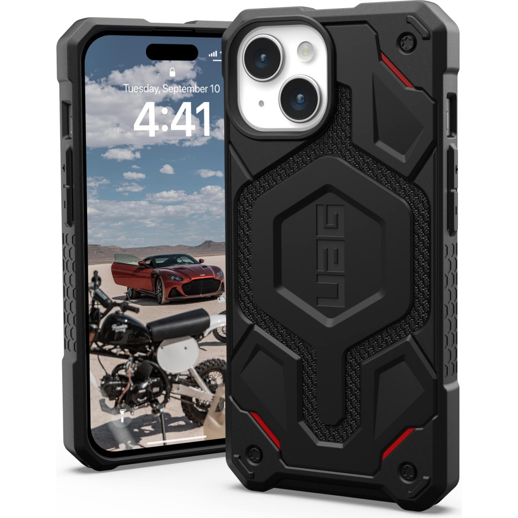 Чохол до мобільного телефона UAG Apple iPhone 15 Monarch Pro Magsafe, Kevlar Black (114219113940) - зображення 2