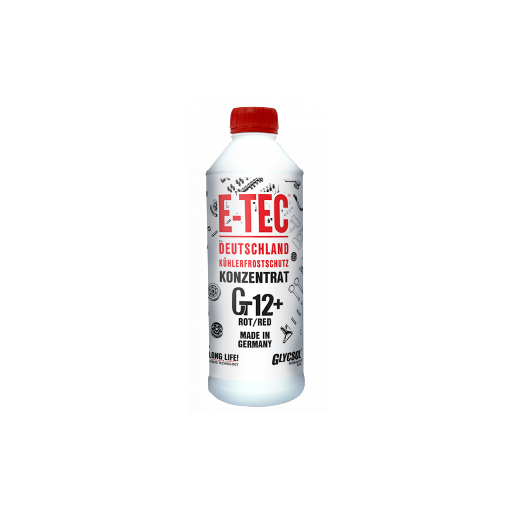 Антифриз E-TEC Конц. Gt12+ Glycsol червоний 1,5 л (9588) - зображення 1