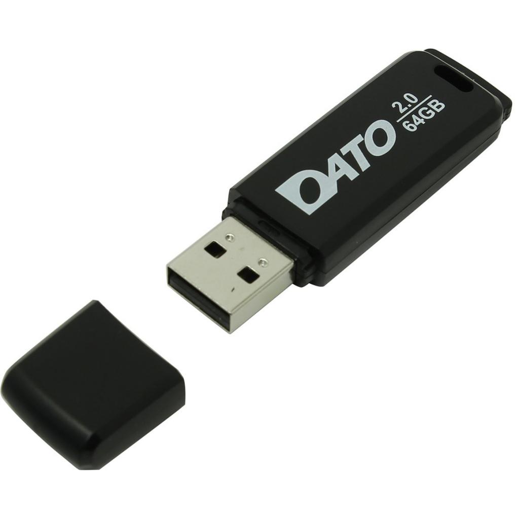 USB флеш накопичувач Dato 64GB DB8001 Black USB 2.0 (DB8001K-64G) - зображення 2