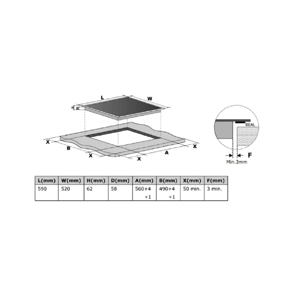 Варочна поверхня Midea MC-IF7251J1-A - изображение 3