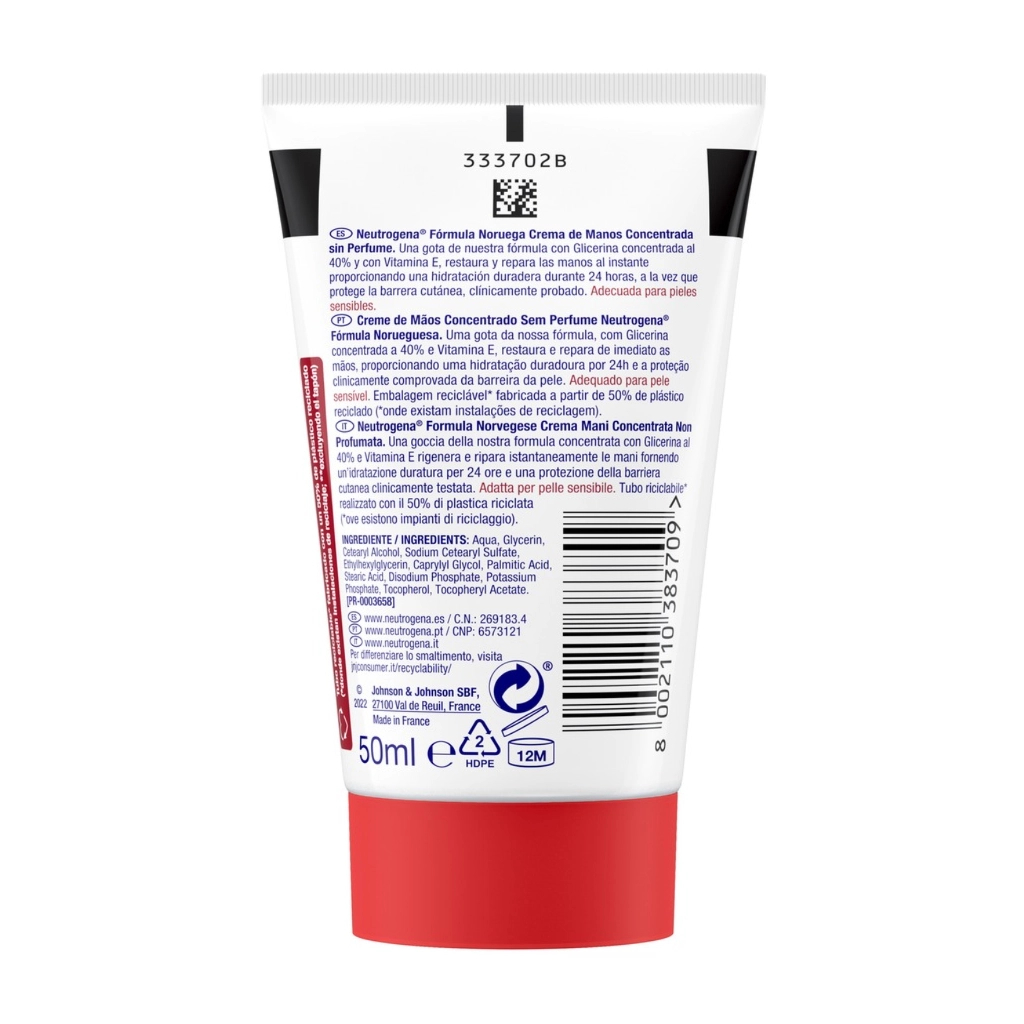 Крем для рук Neutrogena Норвезька формула Без запаху Концентрований 50 мл (3574661133911/8002110383709) - изображение 2