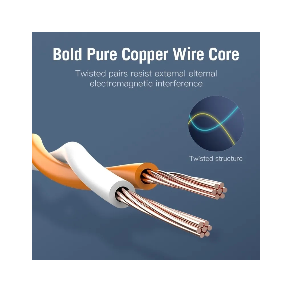 Патч-корд 1м, S/FTP cat 7 RJ-45 black Vention (ICDBF) - зображення 8