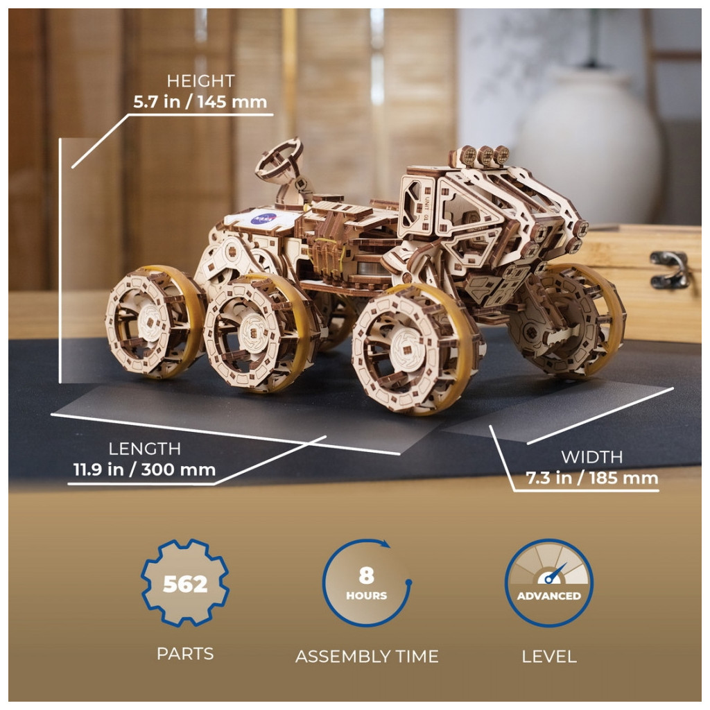 Конструктор Ugears Пілотований марсохід (6337514) - зображення 12