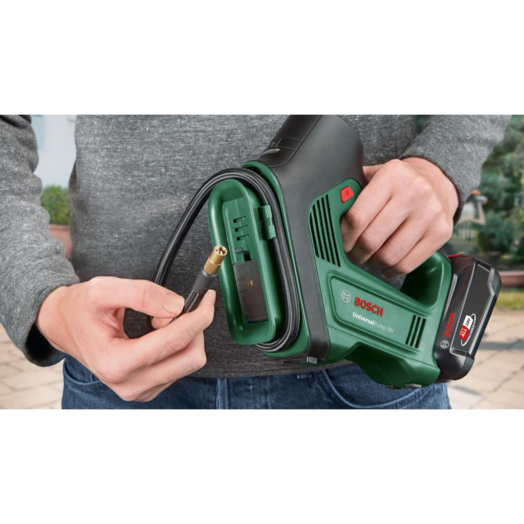 Автомобільний компресор Bosch UniversalPump, 18 В, (без АКБ та ЗП) (0.603.947.100) - зображення 4