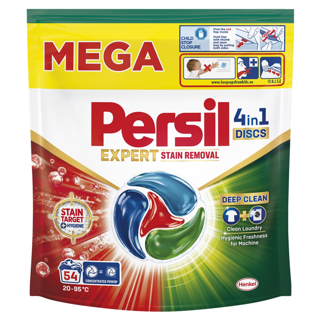 Капсули для прання Persil 4in1 Discs Expert Stain Removal Deep Clean 54 шт. (9000101830859) - зображення 1