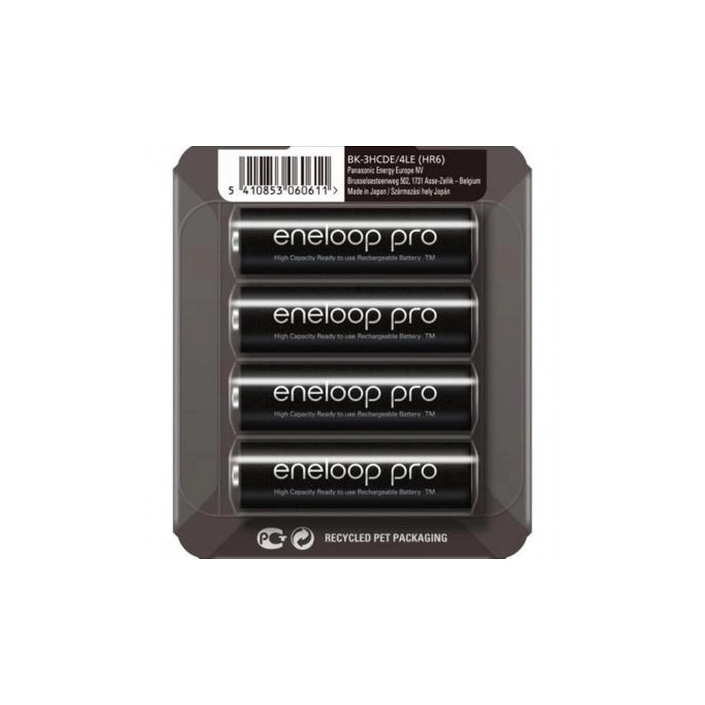 Акумулятор Panasonic AA Eneloop 2500mAh Pro NI-MH * 4 (BK-3HCDE/4CP) - зображення 1