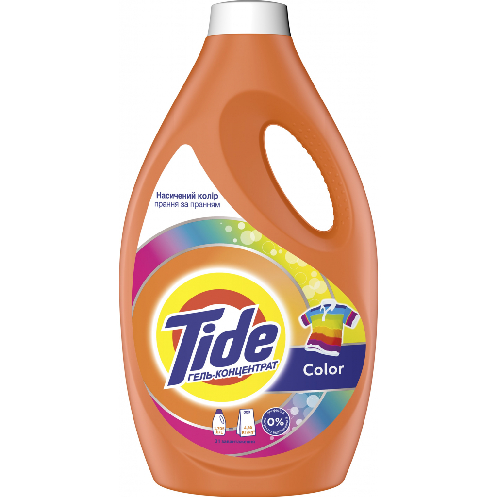 Гель для прання Tide Color 1.705 л (8001841677927) - зображення 1