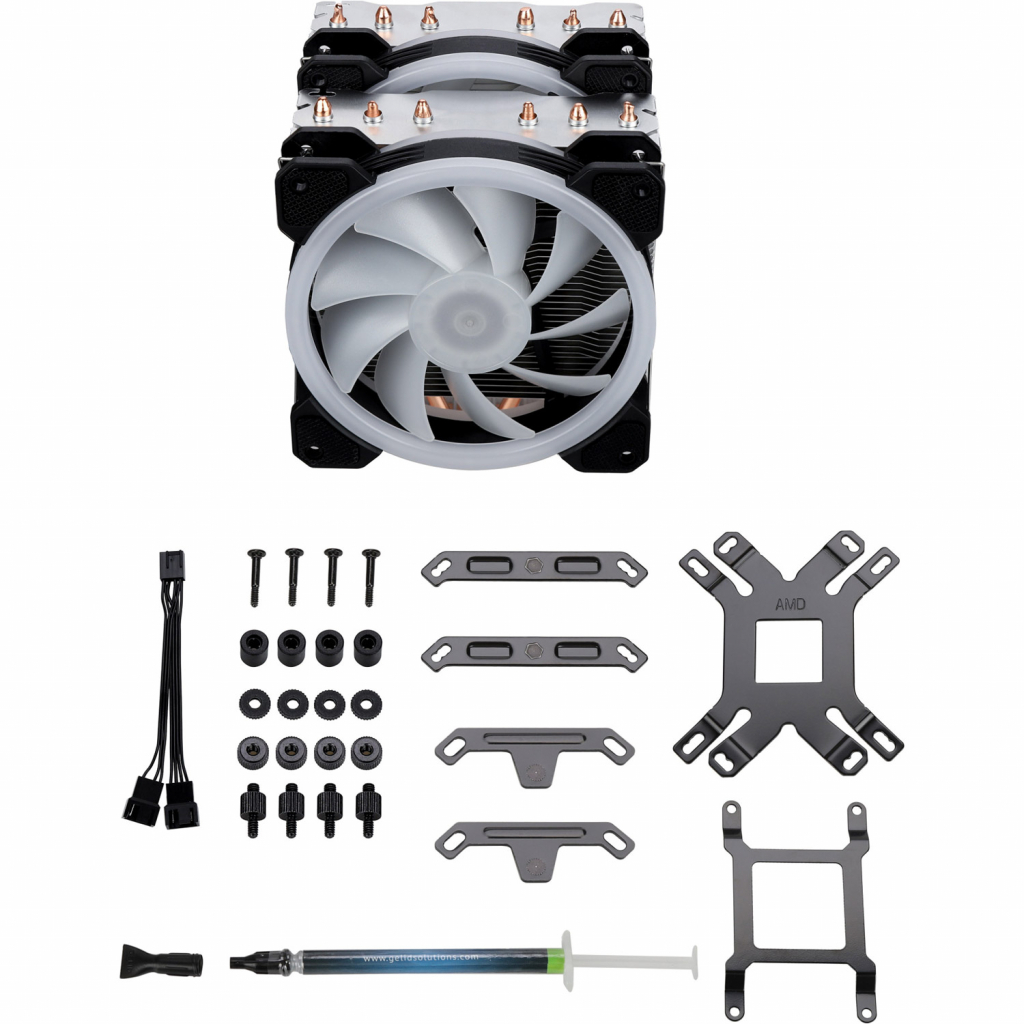 Кулер до процесора Gelid Solutions Glacier RGB 240 TDP (CC-Glacier-01-A) - зображення 5